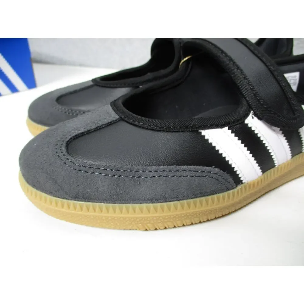 Adidas Samba Jane Shoes Black White Gum JQ6445 Womens Sz 7.5